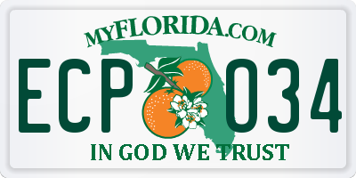 FL license plate ECPO34