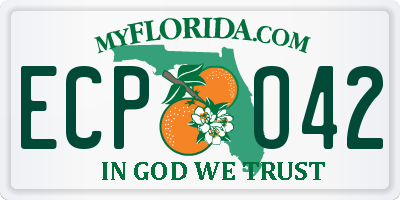 FL license plate ECPO42
