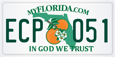 FL license plate ECPO51