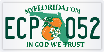 FL license plate ECPO52