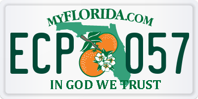 FL license plate ECPO57
