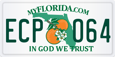 FL license plate ECPO64