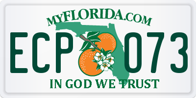 FL license plate ECPO73