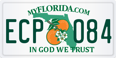 FL license plate ECPO84