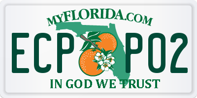 FL license plate ECPP02