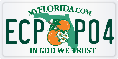 FL license plate ECPP04