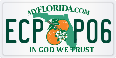 FL license plate ECPP06