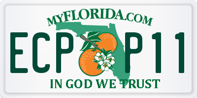 FL license plate ECPP11