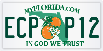 FL license plate ECPP12