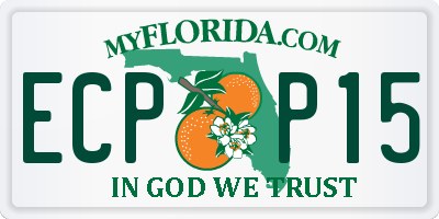 FL license plate ECPP15