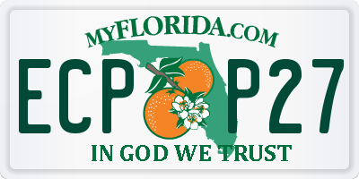 FL license plate ECPP27