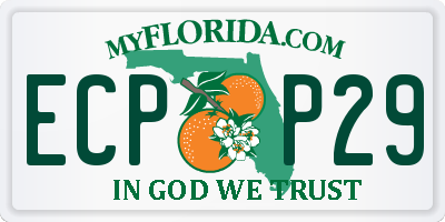 FL license plate ECPP29
