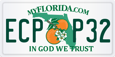 FL license plate ECPP32