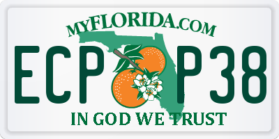 FL license plate ECPP38