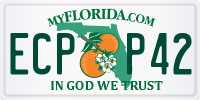 FL license plate ECPP42