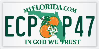 FL license plate ECPP47