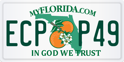FL license plate ECPP49
