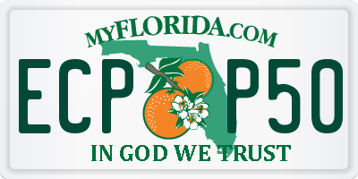 FL license plate ECPP50