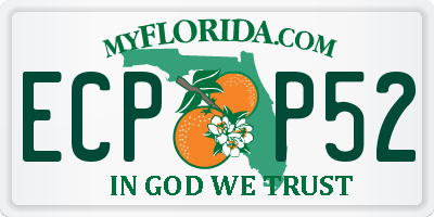 FL license plate ECPP52
