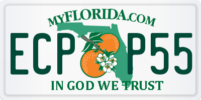 FL license plate ECPP55