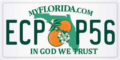 FL license plate ECPP56
