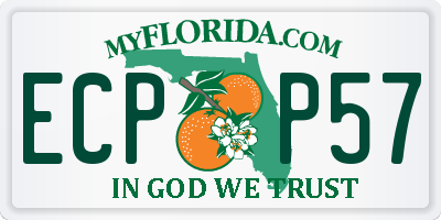 FL license plate ECPP57