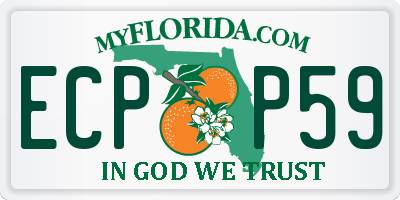 FL license plate ECPP59