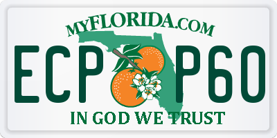 FL license plate ECPP60