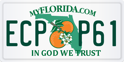 FL license plate ECPP61