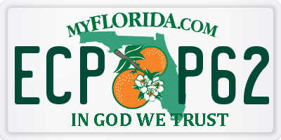 FL license plate ECPP62