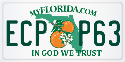FL license plate ECPP63