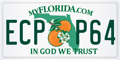 FL license plate ECPP64
