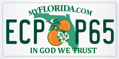 FL license plate ECPP65