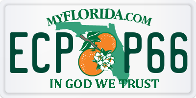 FL license plate ECPP66