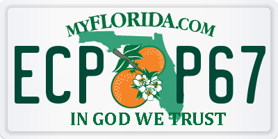 FL license plate ECPP67