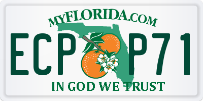 FL license plate ECPP71