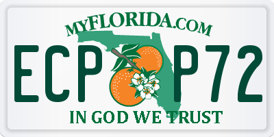 FL license plate ECPP72