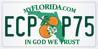 FL license plate ECPP75