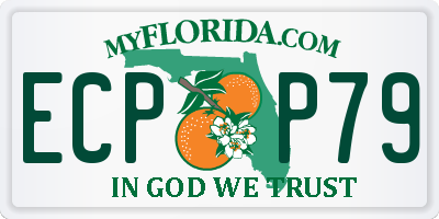 FL license plate ECPP79