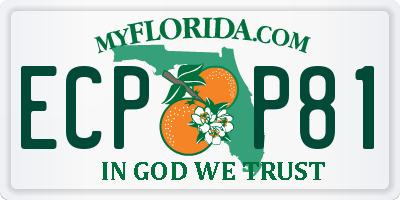 FL license plate ECPP81