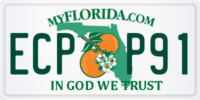 FL license plate ECPP91