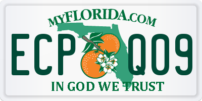 FL license plate ECPQ09