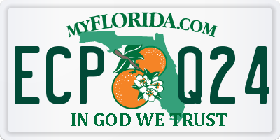 FL license plate ECPQ24