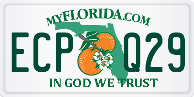 FL license plate ECPQ29