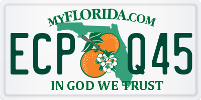 FL license plate ECPQ45