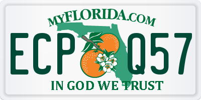 FL license plate ECPQ57