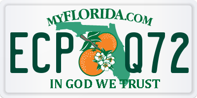 FL license plate ECPQ72