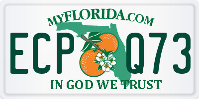 FL license plate ECPQ73