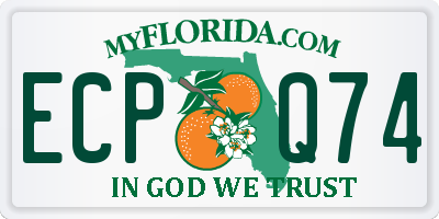 FL license plate ECPQ74
