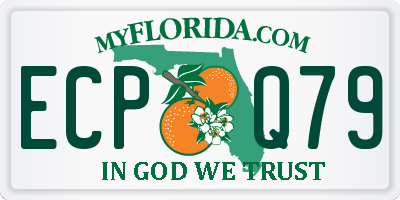 FL license plate ECPQ79
